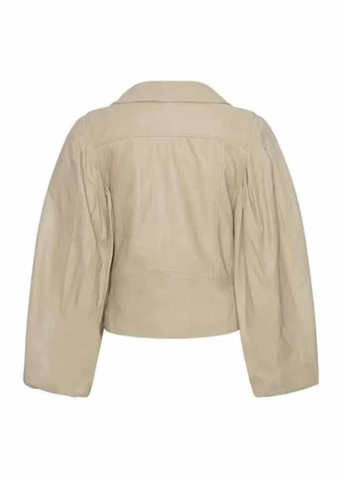 MDK Roadster Thin Leather Jacket Pale Khaki - Cocaranti