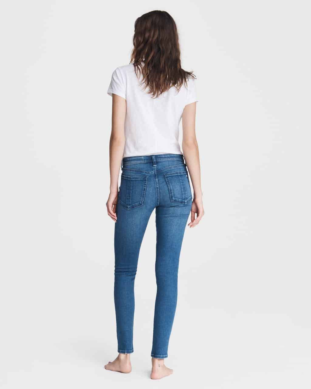 Rag & Bone Cate Mid-Rise Ankle Skinny in Topaz - Cocaranti