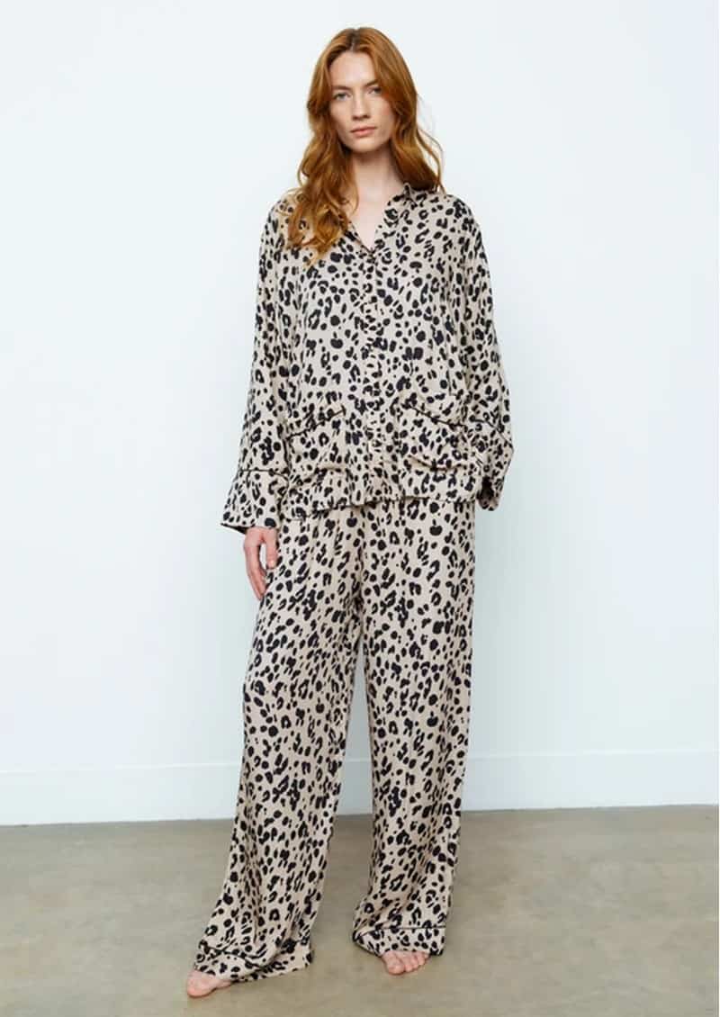 Lily & Lionel Evie Shirt & Trouser Pyjama Set Feline - Cocaranti