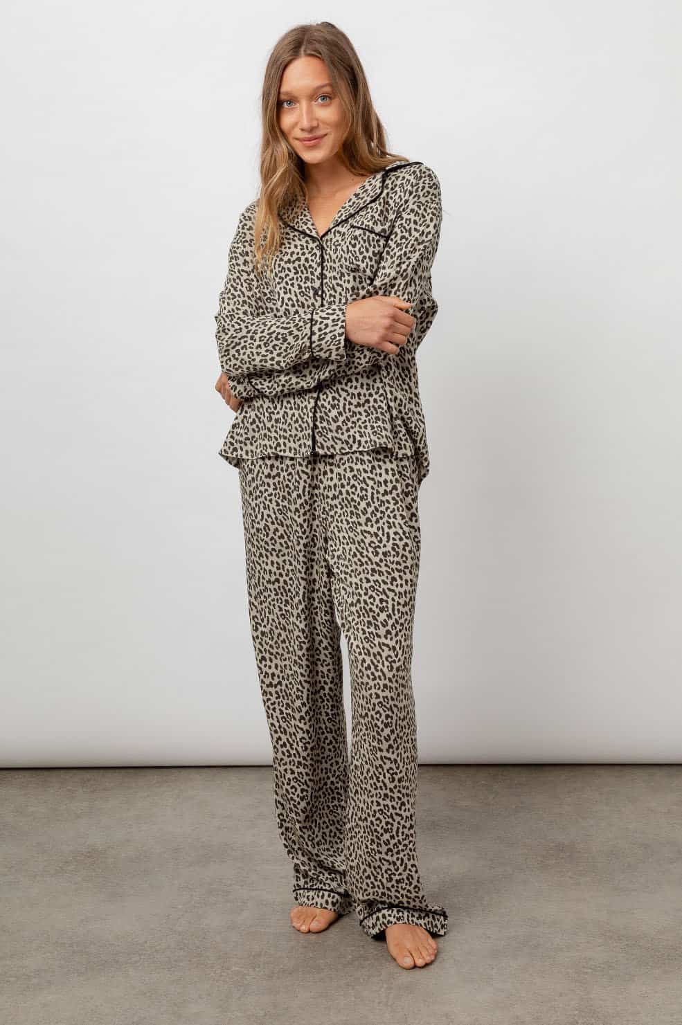 Rails Clara Pyjamas Black Cheetah Spots - Cocaranti