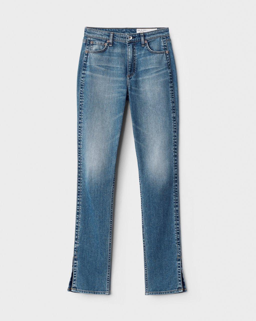 Rag & Bone Nina High Rise Cigarette Clean Peony with Slit