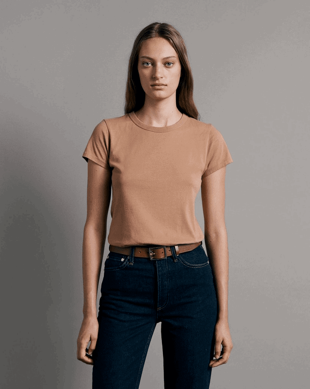 Rag & Bone Garment Dye Tee Beige | Cocaranti