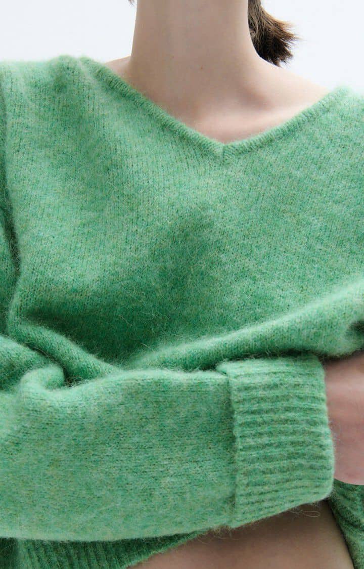 American Vintage EAST18H Palm Tree Jumper melange Cocaranti