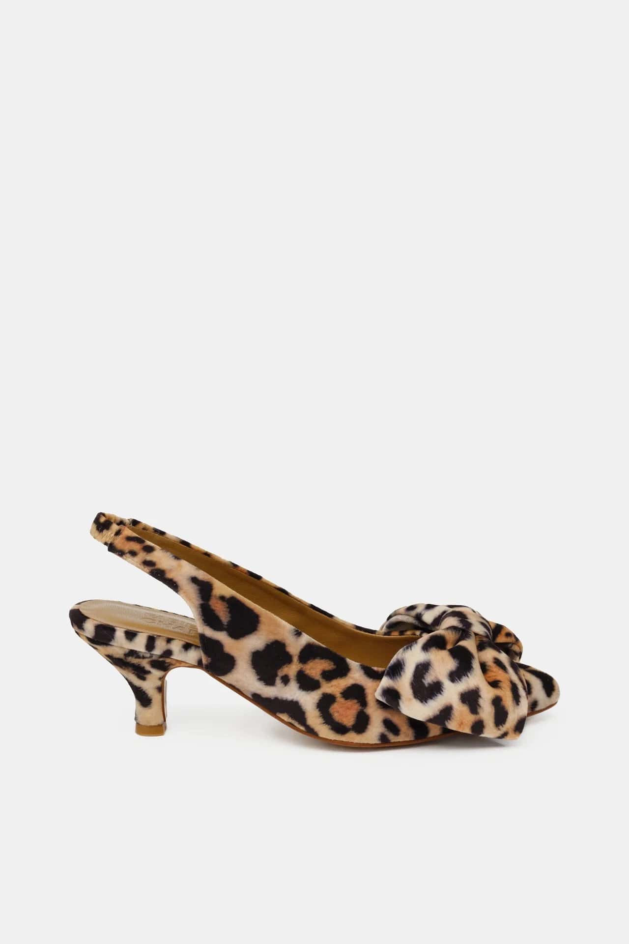 Fabienne Chapot Beau Kitten Heel Leopard - Cocaranti